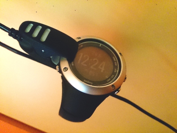 Attaching the data cable to your Suunto Ambit2